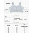thumbnail image 6 of Unique Bargains Women's Plus Invisible Bandeau Bra Strapless Buckle Lift Bralette, 6 of 7