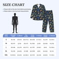 thumbnail image 4 of Salouo Undersea Animals Print Button-Front Long Sleeve Pajama Set for Men, Soft 2Pjs Men's Long Sleeve Sleepwear-Medium, 4 of 7