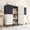 Blue, variant on Heavy Duty Freestanding Wardrobe, Magnetic Door Portable Closet, 1000lbs Load, Brown, 49.2''×20.5''×67''