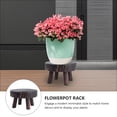thumbnail image 4 of Wooden Stand Wooden Stool Flower Display Stand Succulents Bonsai Rack Vintage Garden Pot Riser for Office Dining Room Coffee, 4 of 6