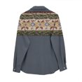 thumbnail image 5 of QASIEATN Tops for Women Long Sleeve Mexican Blouses Print Western Button Down Dress Shirt Summer Blouse Fashion Clothing, 5 of 8