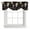 Mutli-Color, variant on Tie Up Valances for Windows, Vintage Black Floral Adjustable Valance Curtains Window Treatment for Living Room, Spring Seasonal Botanical Blooms Rod Pocket Kitchen Curtains & Drapes 42x12 Inch