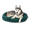 thumbnail image 2 of Vibrant Life Large Oval Corduroy Cuddler Pet Bed, Green, 30" x 27", 2 of 6