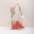 thumbnail image 5 of Unique Bargains 1 Pc Reusable Gift Bag Durable Lightweight Handle Gift Bag Beige, Transparent Large, 5 of 5