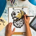 thumbnail image 4 of 2Pcs Self-Adhesive Silk Screen Printing Stencil Dog Pattern Mesh Transfers Stencil Animal Theme Silk, 4 of 9