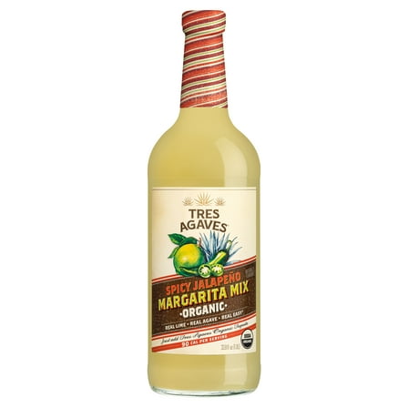 Tres Agaves Organic Spicy Jalapeno Margarita Mix, 1 Liter Bottle