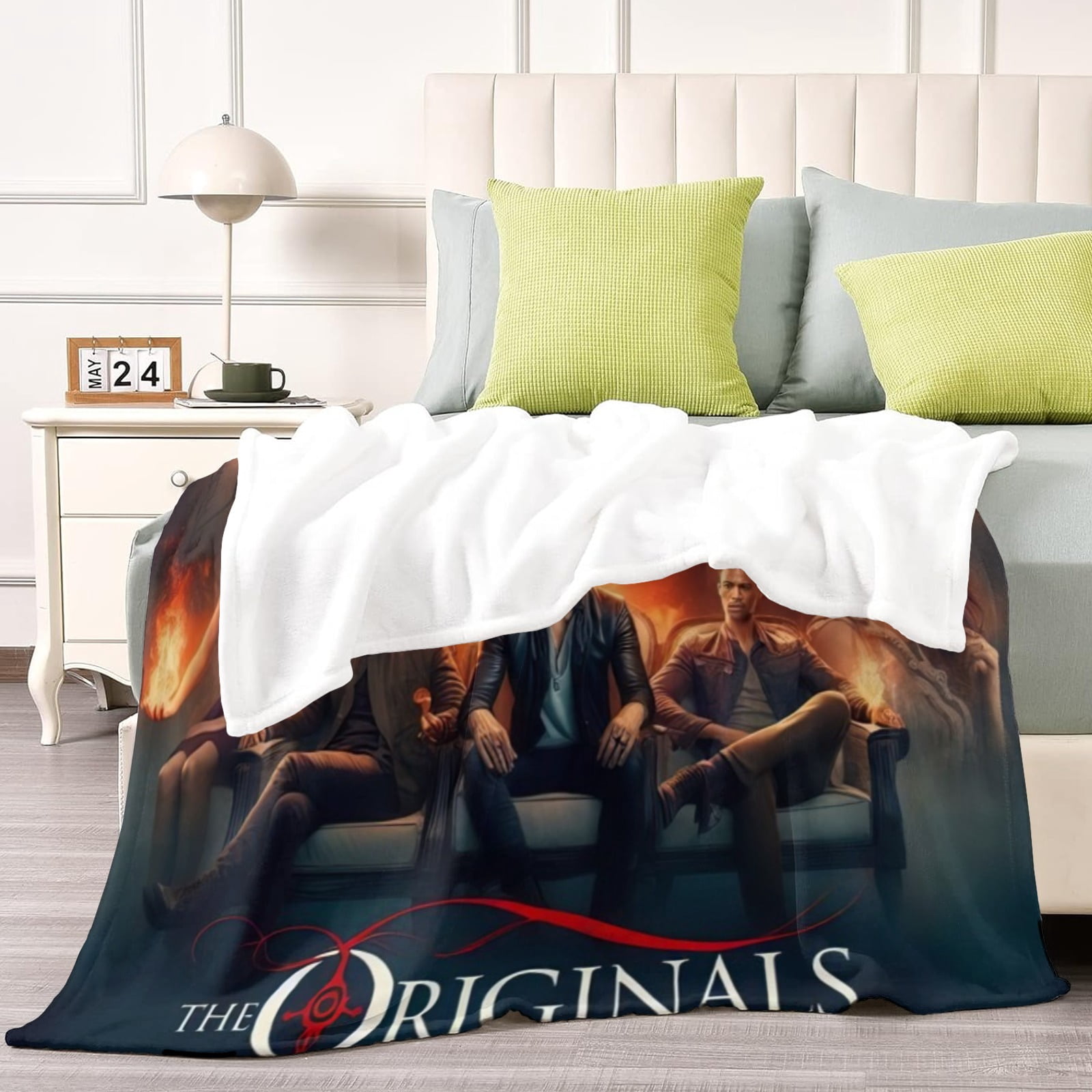 Vampire Diaries Throw Blanket Gifts for Fans Lover Girls Boys Women Present Hoodie Him Bed 50"x60"