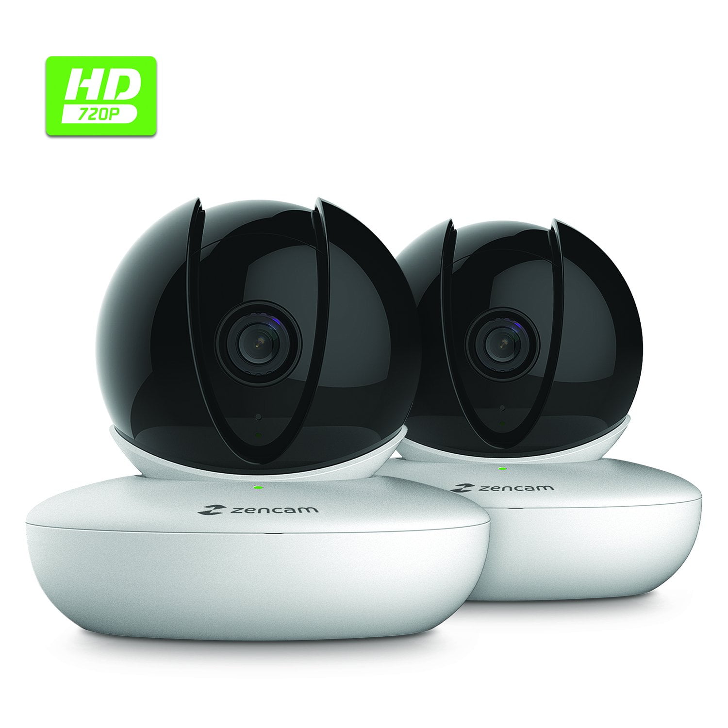 2Pack Zencam WiFi Camera, Indoor Pan Tilt Zoom Home Wireless IP Camera