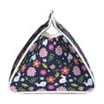 thumbnail image 3 of Lsque Floral Rabbit Printed Long Tissue Box Cover Holder, Facial Paper Organizer Dispenser,Triangle with Bottom Belt, PVC Leather Decorative Organizer, 3 of 9