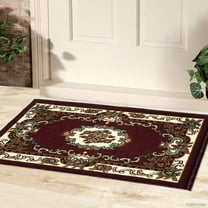 Allstar Doormat Accent Rug Woven High Quality High Density Double Shot Drop-Stitch Carving (2' 0" x 3' 3")