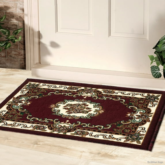 Allstar Doormat Accent Rug Woven High Quality High Density Double Shot Drop-Stitch Carving (2' 0" x 3' 3")