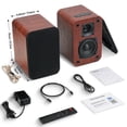 thumbnail image 6 of Saiyin Bluetooth Bookshelf Speakers for Record Player,Active Speakers with 3 Inch Woofer, Powered Speakers with Optical/AUX/TV-ARC Input for Turntable, PC and TV, 6 of 6