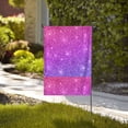 thumbnail image 4 of Easygdp Purple Glitter Garden Flag Yard Flag Welcome Flag, Double-Sided, Weather Resistant for Outdoor Decor - 12.5"x18", 4 of 9