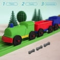 thumbnail image 2 of LEEYNEER 20 Pcs Train Track Buckle Wooden Train Track Accessories Mini Track Connectors Rail Connector Train Track Parts, 2 of 6