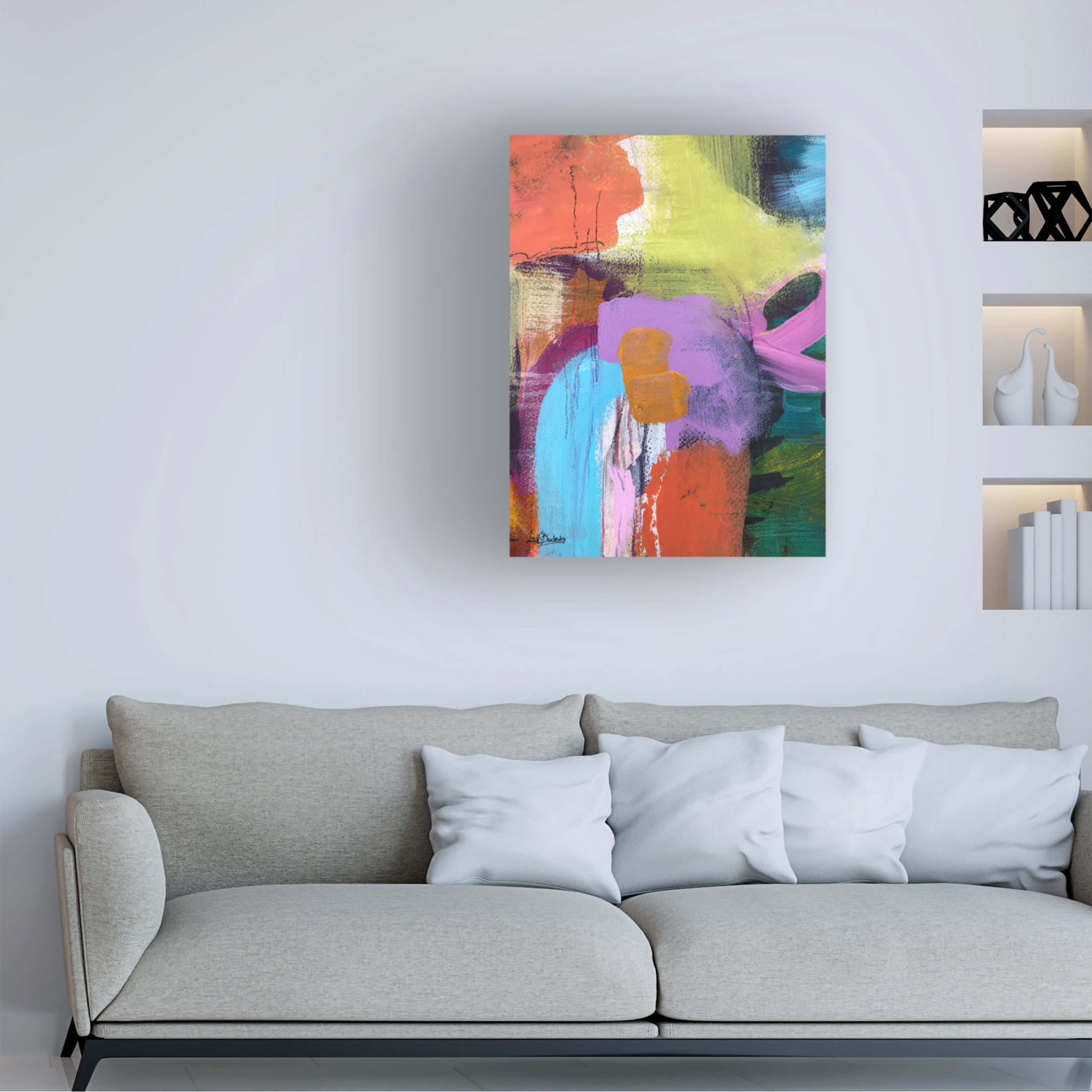 Canvas Wall Art - Linda S. Blackerby 'Suburban Eden 2' Wall Art for Living Room, Bedroom, or Office Décor by Trademark Fine Art - 18 x 24 Inches