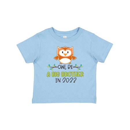 

Inktastic Owl Be a Big Brother in 2023 Gift Baby Boy T-Shirt