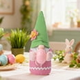 thumbnail image 3 of ICQOVD Poupée Interactive Oreilles de Lapin Ornement de Table Thème de Pâques Peluche Décorative, 3 of 6