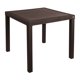 thumbnail image 1 of Mesa cuadrada Desarmable Estilo Rattan (Chocolate) La Ardilla Para exteriores e Interiores (Color Chocolate), 1 of 4