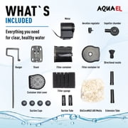 Aquael Turbo 500 Internal Aquarium Filter, 132 GPH, Mechanical & Biological Filtration, for Freshwater Tanks Up to 40 gal