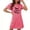 Hot Pink, variant on Wensltd Womens Nightgown Soft Short Sleeve Halloween Pajamas Women Cute Print Nightdress