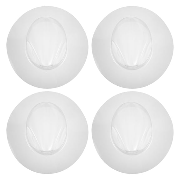 LITINKIMI 4-Pack Clear Hat Shapers Flat Hat Support Racks for Display, Storage, and Travel