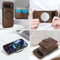 thumbnail image 5 of ELEHOLD Case for Google Pixel 9 Pro XL, 2-in-1 Magnetic Shockproof Leather Wallet Flip Case Cover, Detachable Card Holder with Stand,Brown, 5 of 5