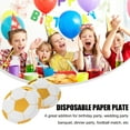 thumbnail image 3 of Raindrops Golden Football Printing Paper Plates for Party Disposable Dinner Dishes 16 pcs, 3 of 8