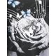 thumbnail image 3 of Camiseta de Talla Extra de Color Bloque con Estampado de Rosa Rosegal  Mangas largas de talla grande, 3 of 5