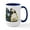 White/Navy Inside, variant on CafePress - Sunny Pugs Mugs - 15 oz Ceramic Large White Novelty Mug