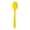 Yellow, variant on 1 Pc Silicone Spoon - Heat Resistant, Kitchen Cooking Utensil, Ergonomic Handle, Hanging Hole, Non-stick, for Mixing, Stirring & Serving, Made of Silicone