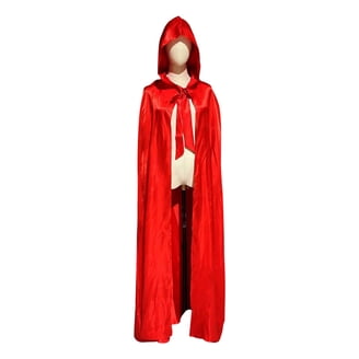 Kids Velvet Hooded Cloak - Halloween Christmas Costume Cape For Dress-Up & Cosplay