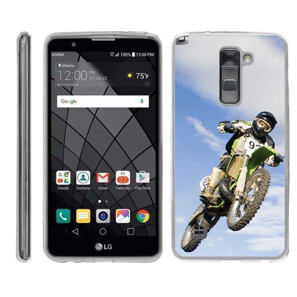 Turtlearmor A For Lg Stylus 2 Lg G Stylo 2 Lg Stylo 2 V Flexible Case Slim Fitted Tpu Case Motocross Bike Walmart Com Walmart Com