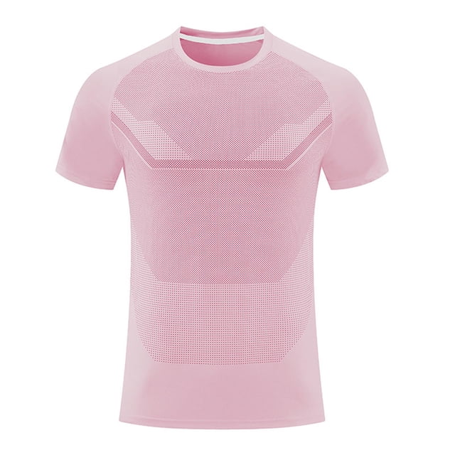 Mens Athletic Shirts Slim Fit Quick Drying Basic Tees Stretchy Short Sleeve Crew Neck Pullover Tops