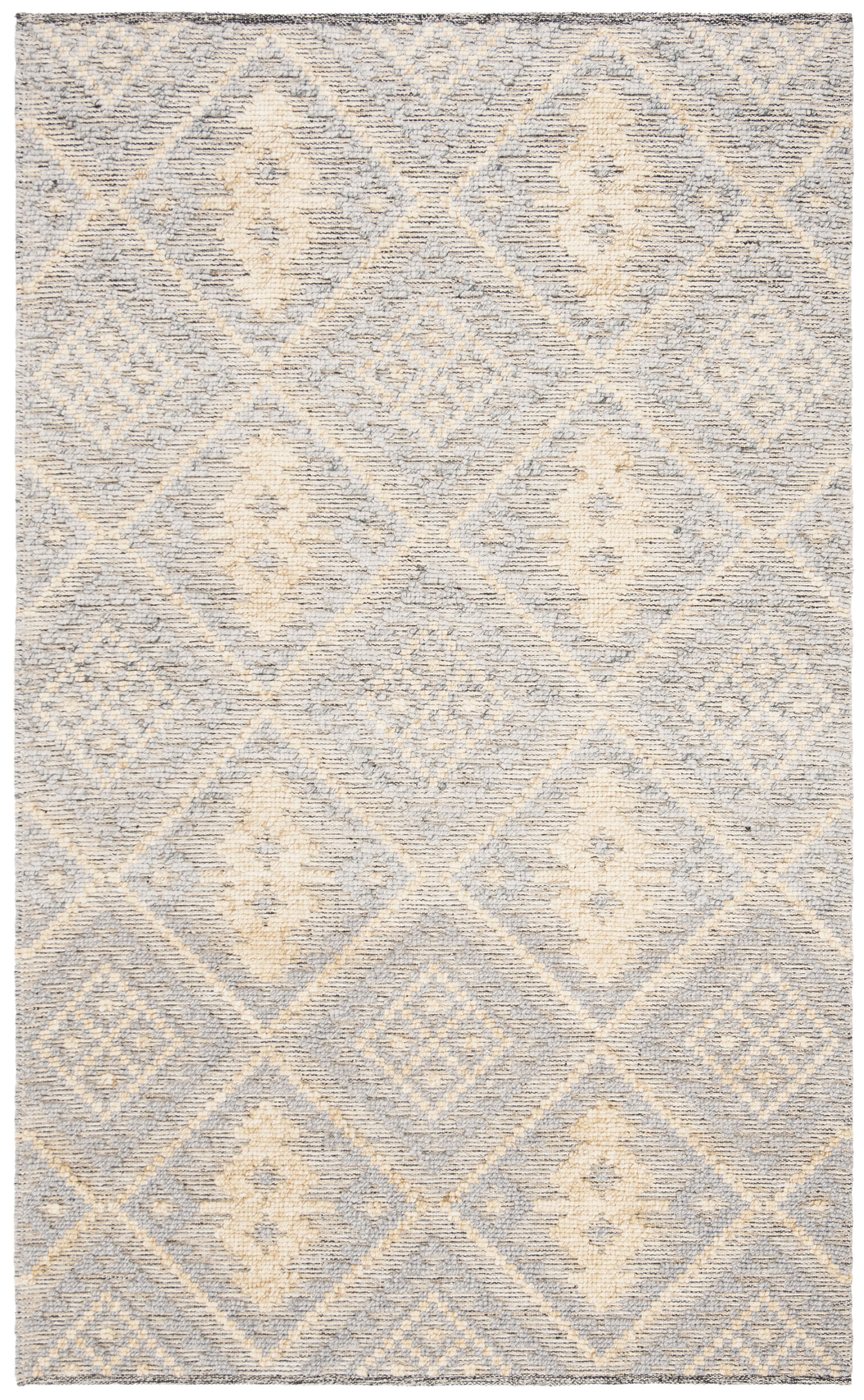 SAFAVIEH Kenya Elisaveta Geometric Area Rug, Grey/Gold, 6' x 9'