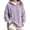 A05-Purple, variant on Zysthvn Fleece Womens Pullover Hoodie Drawstring Casual Fall Women's Sweatshirt Solid with Pockets Lightweight Loose Fit Long Sleeve Tops