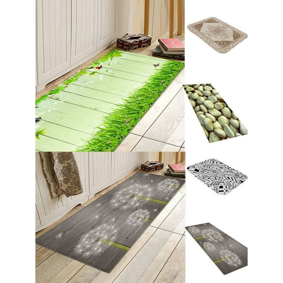 1X Carpet Rugs Kitchen Rug Non Skid Small Accent Throw Rugs for Entryway and Bedroom Carpet