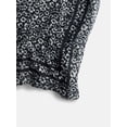 thumbnail image 3 of Scenario Women's Printed Square Scarf, Black Soot, 3 of 3