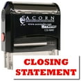 thumbnail image 1 of Large Self-Inking Closing Statement Stamp with Mint Green Ink, 1 of 4
