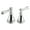 Chrome, variant on Delta H297SS Metal Lever Handle Set - Deck Mount Bathroom & Bidet, Stainless