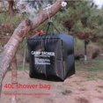 thumbnail image 3 of Bolsa de ducha de 40L para exteriores, bolsa de agua solar para baño, para acampar, para lavar, con absorción de calor, impermeable, PVC, 3 of 5