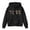 X1 Black, variant on Ticikt Girls Print Bow Round Neck Long Sleeve Cropped Hoodie for Fall Winter,Red