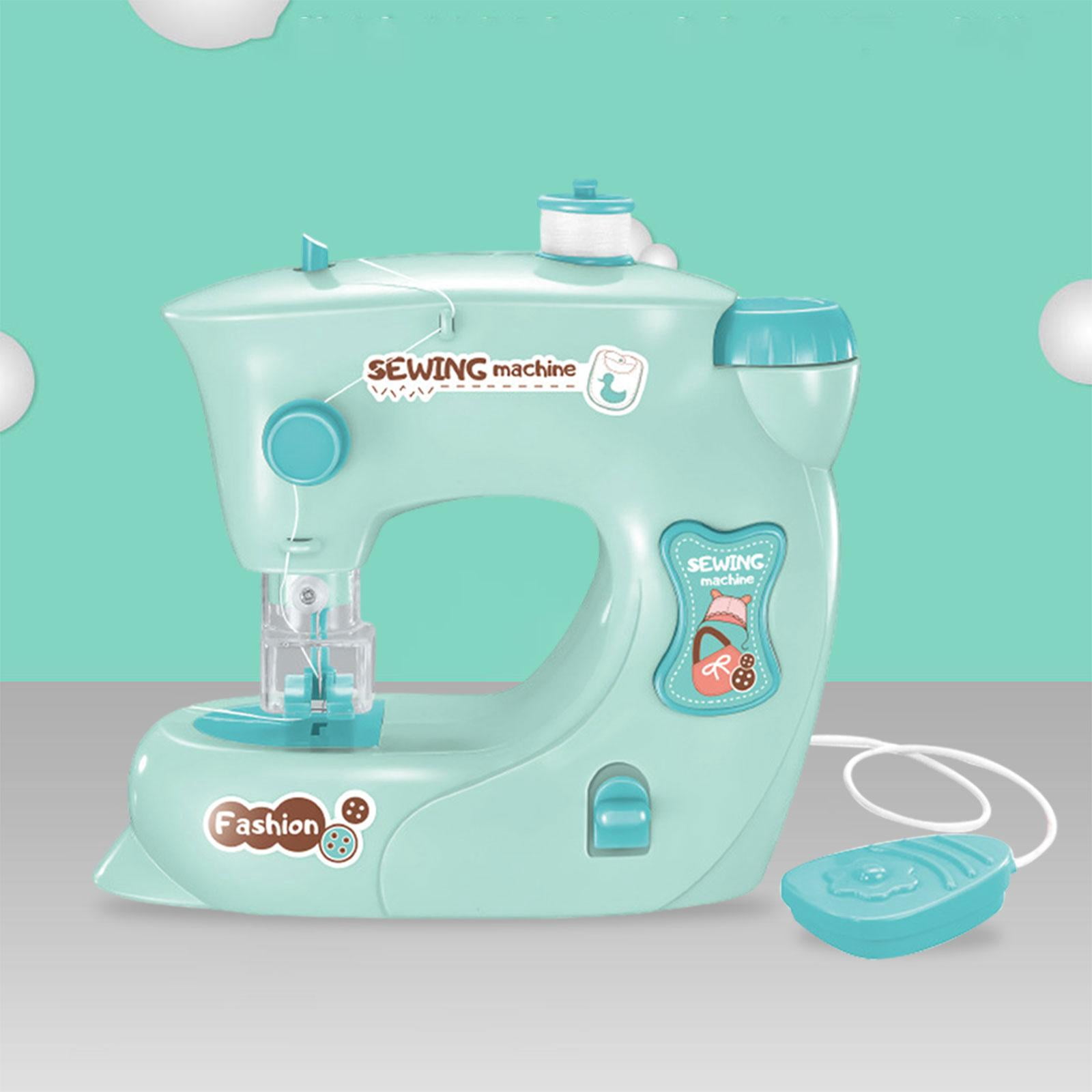 LeeQinersw Children Sewing Machine, DIY Interesting Learning Toy Electric for Quick Repairs blue