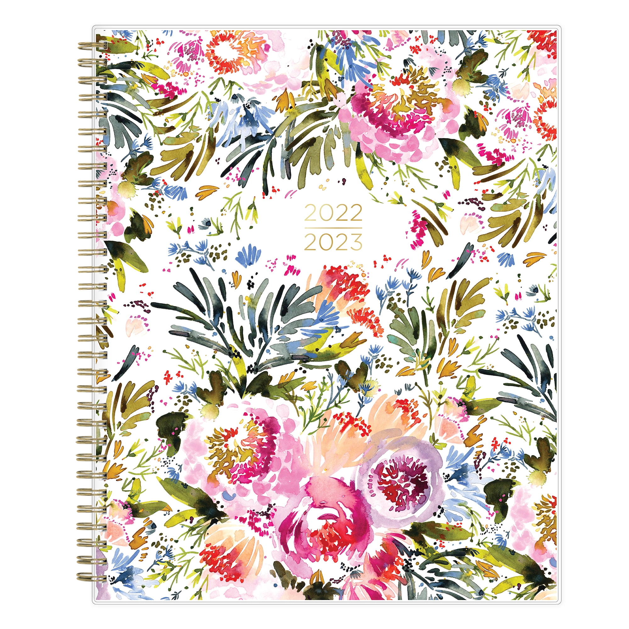 2022-2023 Weekly/Monthly Planner, 8.5x11, Kelly Ventura for Blue Sky, Fuchsia Blooms