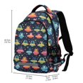 thumbnail image 2 of FORMRS Kids School Backpack Elementary Student Unisex Travel Bookbag with Reflective Stripes, Cartoon Space Cat, 2 of 7
