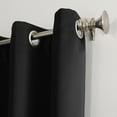 thumbnail image 3 of Sun Zero Nolan Energy Efficient Blackout Grommet Curtain Panel, 40"X63", Black, 3 of 9