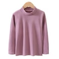 thumbnail image 2 of KYAIGUO Girls Long Sleeve T-Shirts for Toddler kids Warm Tee Tops Soft Cotton Fleece Tee Tops for 3-14Y, 2 of 5
