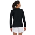 thumbnail image 3 of G424L Gildan Ladies Performance Long-Sleeve T-Shirt Black XS, 3 of 6