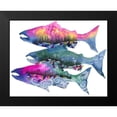 thumbnail image 2 of Saylor, Jeannine 24x20 Black Modern Framed Museum Art Print Titled - Salmon Season, 2 of 5