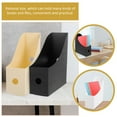 thumbnail image 5 of Troglfold organizer for desk 3pcs Desk Magazine File Holder Organizer Plastic Storage Box,10.63"X9.45"X3.54", 5 of 10