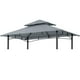 thumbnail image 1 of Toldo para barbacoa ABCCANOPY, 153 x 75 cm, doble nivel, gris, 1 of 9